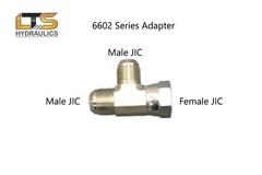 6602-08-08-08 JIC Run Tee 1/2″ Male JIC x 1/2″ Female JIC x 1/2″ Male JIC