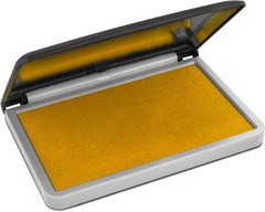 MaxMark Large Premium Dark Yellow Ink Stamp Pad 2-3/4″ by 4-1/4″,