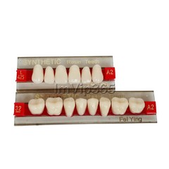 Acrylic Synthetic Resin Denture Teeth Vita Color Shade A2/A3 Upper Lower -84Pcs