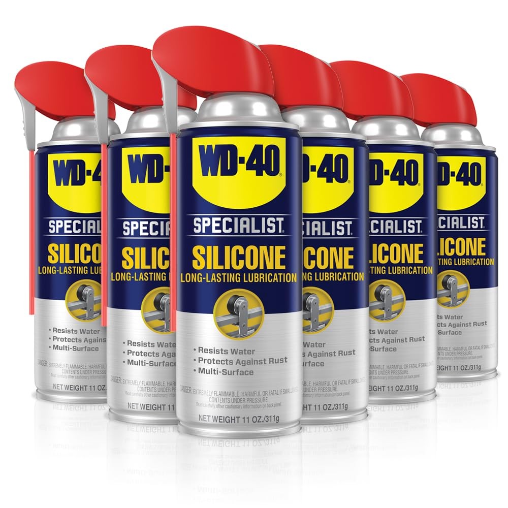 WD-40 Specialist Silicone Lubricant with SMART STRAW SPRAYS 2 6-pack, Regular