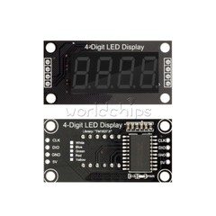 10pcs White 0.36″ TM1637 7-Segment 4-digit Digital Tube LED Display Module