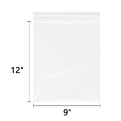 – 9″ x 12″(1000 Count) Clear Plastic Reclosable Zip Bags 2 Mil for A4, Letter…