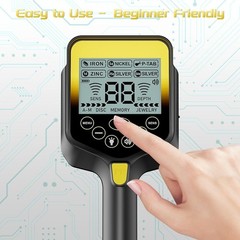 Metal Detector for Adults Professional, Up to 20 Hours of Extended Runtime, Adju