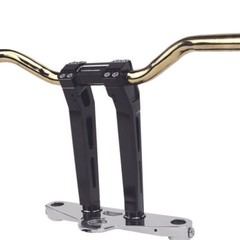 Black 10″ Handlebar Risers Kit for Harley Street Bob Low Rider S FXST FXBRS