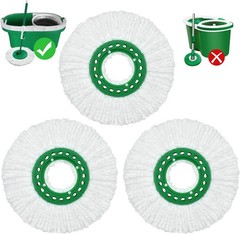 Reusable Mop Head Replacement for Libman Tornado Spin Mop Thick Microfiber Spin