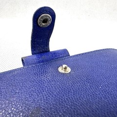 Filofax Leather Notebook 5 Hole Blue Piccadilly M5 Size Cover Used From Japan