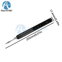 Portable Digital USB Smart Temperature Adjustable Soldering Iron 800mAh Battery