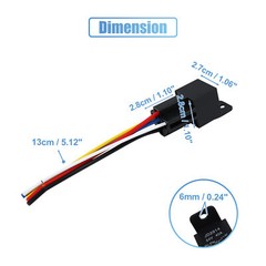 Universal 24V 40A SPDT Car Relay 5 Pin 5 Wires w/ Harness Socket Plug Pack of 5