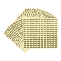 2700Pcs QC Passed Stickers 0.5×0.35″ Inventory Quality Control Stickers Gold