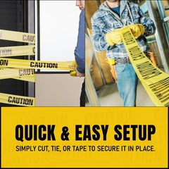 4 Pcs Yellow Caution Tape Roll Bulk, 3in wide X 4000ft (pack of 4, 1000ft eac…