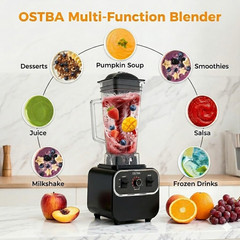 1600W Commercial Professional Blender for Kitchen, Heavy Duty Countertop Smoothi
