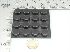 1/2″ Round x 3/16″ Silicone Rubber Feet 3M Adhesive 40 Pack Shop Fixtures
