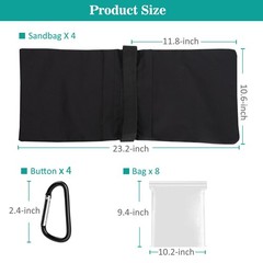 4 Pack Sandbags Weight Bags for Photography, Light Stand, Canopy, Tripod