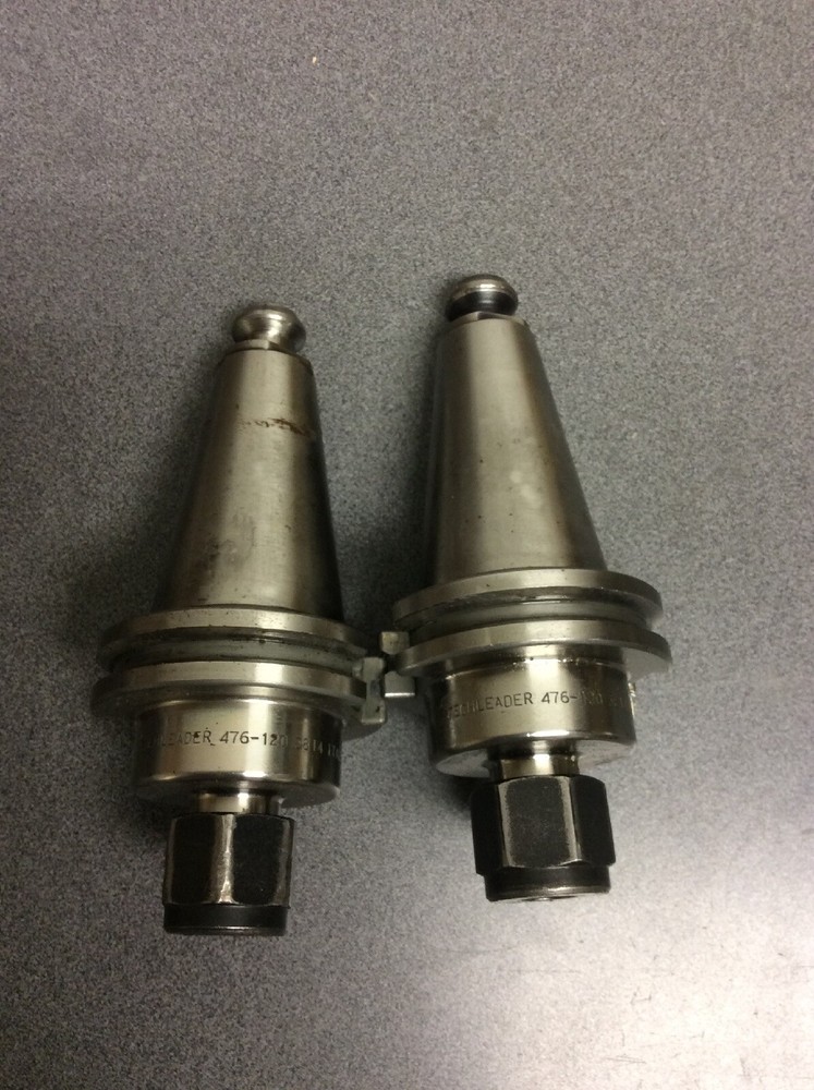 2 TechLeader Collet Chuck Tool Holders, Model 476-120-3814