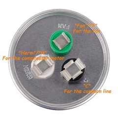 6Pcs Dual Run AC Capacitor 45+5 MFD µF 370-440VAC 50/60Hz 5% HVAC