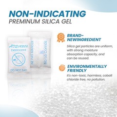 Adsorbco 3 Gram(50) Silica Gel Desiccant Packets–Mini Moisture Absorbing Packets