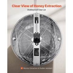 Manual Honey Extractor 4/8 Frame Beekeeping Honeycomb Spinner Stainless Steel