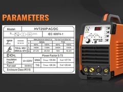 5-in-1 Aluminum AC DC TIG Welder 220V Pulse 200A Digital MMA TIG Welding Machine