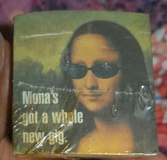 Mona Lisa Note Pad Cube Mini Sealed 2″ Square MONA’S GOT A WHOLE NEW GIG