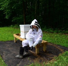 3 Layer Bee Suit with Fencing Veil One Pair Gloves Sting Proof Ventilated Beekee
