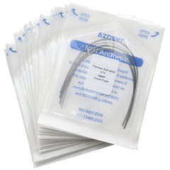 Dental Ortho Niti Round Arch Wires Heat Thermal Activated AZDENT 10pc/pack