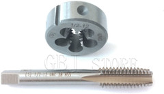 1/2-12 Tap And Die Set, UN Machine Thread Tap And UNS Round Thread Die Right