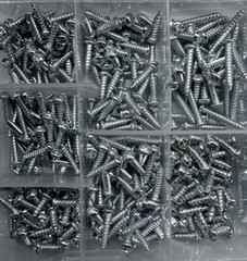 550pc Goliath Industrial Sheet Metal Screw Assortment Kit 13 sizes SMS550