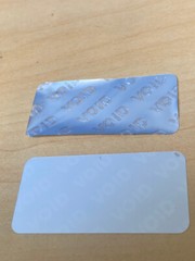 [QTY 100] 2 X 1 INCH MATTE SILVER TAMPER PROOF SECURITY VOID LABELS