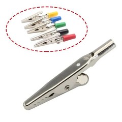 10-Pack 51mm Stainless Steel Alligator Clips for Electronic Testing