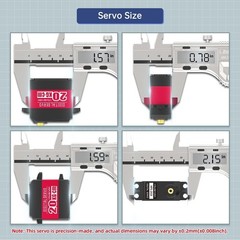 Durable Waterproof Servo with 180° Angle Control for Model DIY Applications