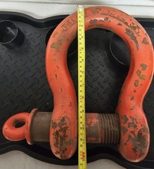 Columbus McKinnon 43 Ton / 51mm Screw Pin Anchor Shackle Painted-Free Shipping