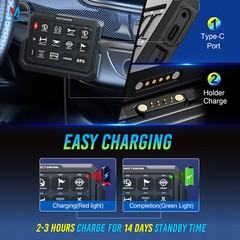 MICTUNING 328FT Wireless 12 Gang Switch Panel Circuit Control for Car Truck Boat