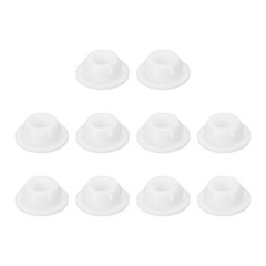 10pcs Hole Plug 7/16 Inch (11mm) Button Plugs Fit for 10mm Hole, White