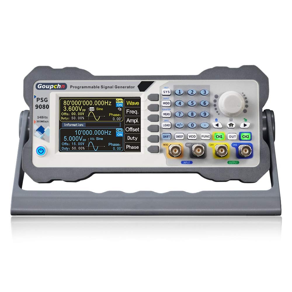 Cleqee 80Mhz Signal Generator Dual Channel Programmable Digital Signal Generator