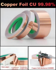 2″ x 50′ Copper Foil Tape – Conductive Adhesive for EMI/RFI Shielding, Grounding