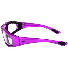 Birdz Eyewear Oriole A/F Padded Sunglasses For Men & Women Purple w/ Smoke Lens