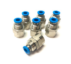 Festo QSSF-1/4-6-B Bulkhead Push-In Fitting G1/4″ x 6mm Tube 153164 LOT OF 7