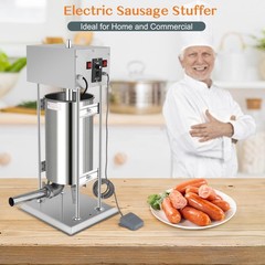 ROVSUN 15L Electric Sausage Stuffer Maker Commercial Butcher Vertical Meat Press