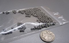 Metric 3.5 mm Dia. +/-.0025 mm, 52100 Alloy Steel Balls, 200 Pcs