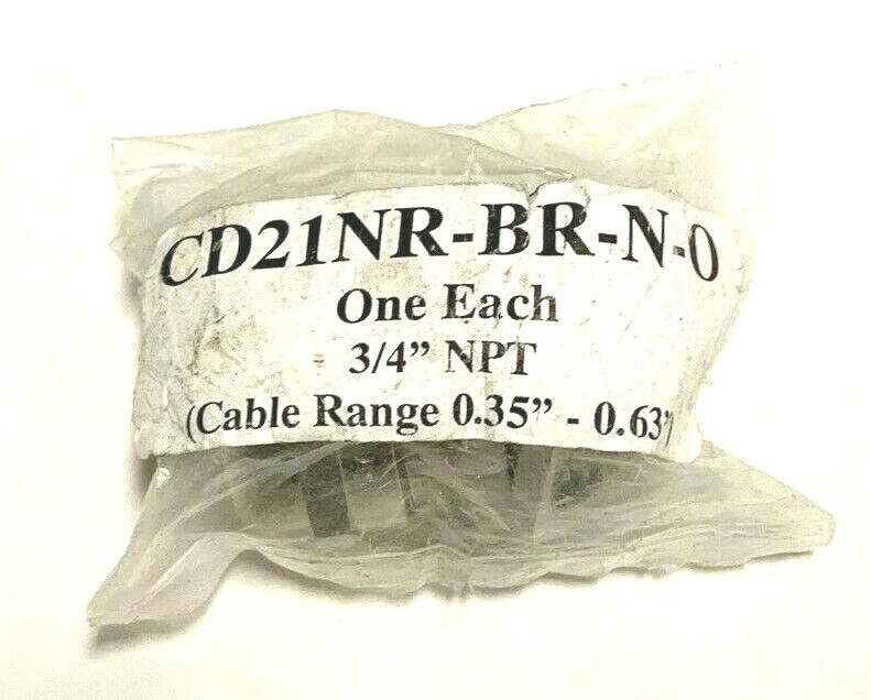 NEW SEALCON CD21NR-BR-N-O 3/4 INCH NPT DOME CORD GRIP