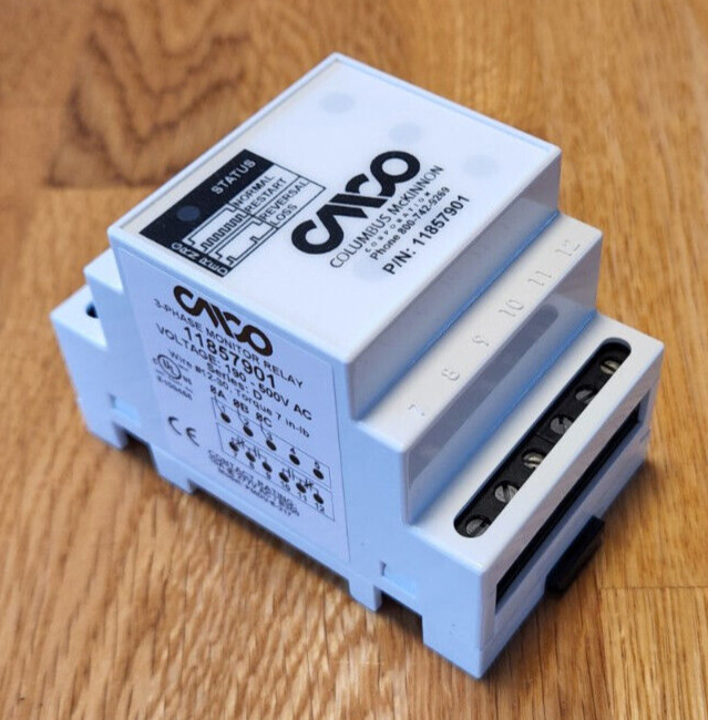 Columbus McKinnon Yale Liftec Kone 11857901 Monitor Relay Phase Reversal/Loss