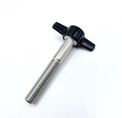 3/8″ Thumb Screw T Bolts Black Butterfly Tee Wing Clamping Grip Knob Stainless