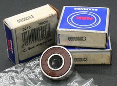 Six (6) NSK 6000 DDU C3 Deep Groove Bearings 10MM ID Indonesia NEW