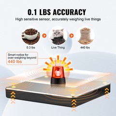 VEVOR 440 lbs x 1.7 oz Shipping Scale Digital Postal Scale AC/DC Package LCD