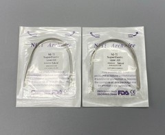 Dental Orthodontic Arch Wire Super Elastic Niti Round Rectangular Natural Form
