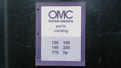 OMC Stern Drives Parts Catalog 120 140 175 190 235 HP 1977 Manual