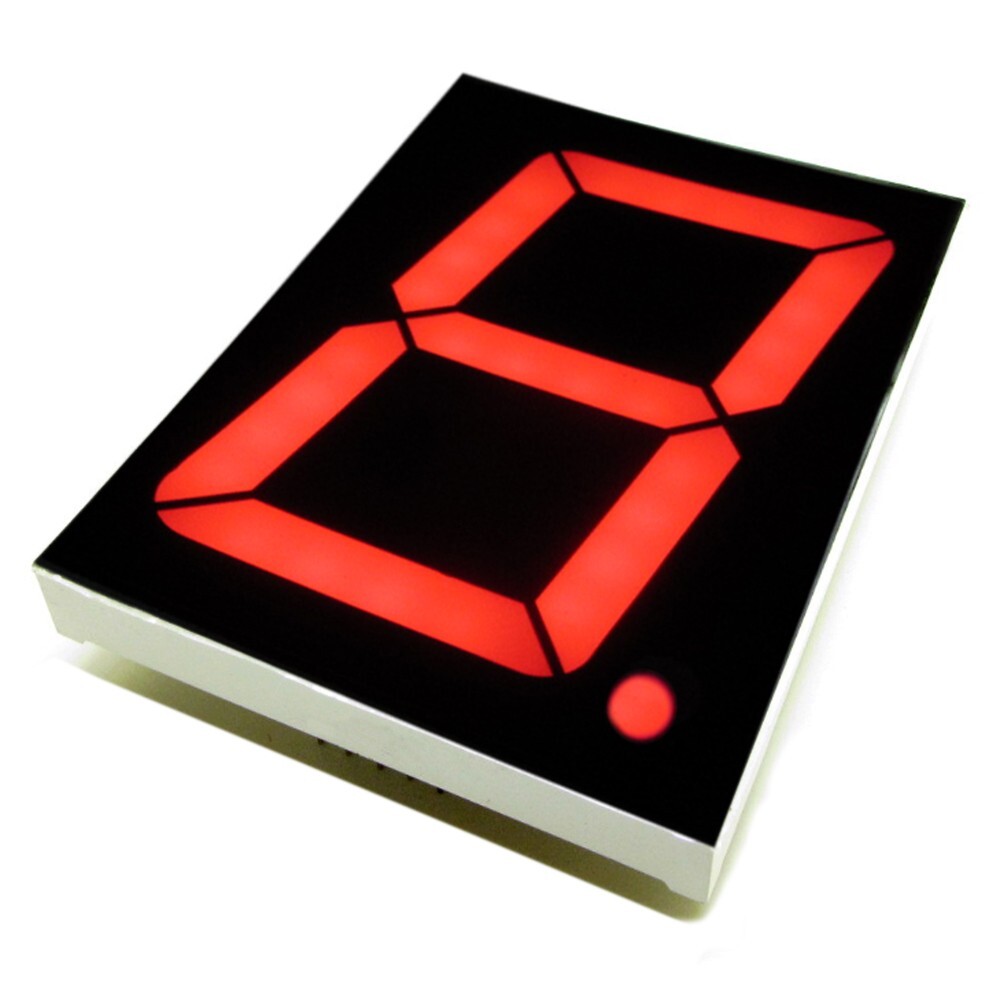 Red 5″ Seven 7 Segment Display Common Anode LED Digital Number 1 Bit 10 pins DIP