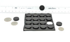Lot of 16 per Sheet 3/4″ x 3/16″ Rubber Bumper Feet 3M Adhesive Backing