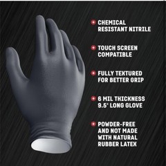 VENOM STEEL Nitrile Gloves Rip Resistant One Size Fits Most 2 Pack 🇺🇸USA Ship