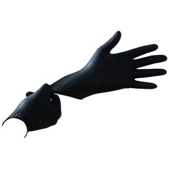 Microflex N644 ONYX Black Nitrile Examination Gloves, Box of 100, Size X-Large